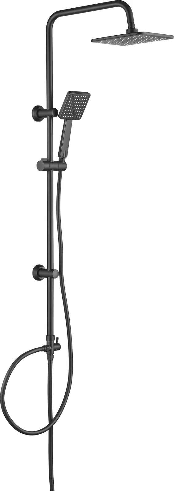 BORO - Душевая колонна, 1-функция - nero