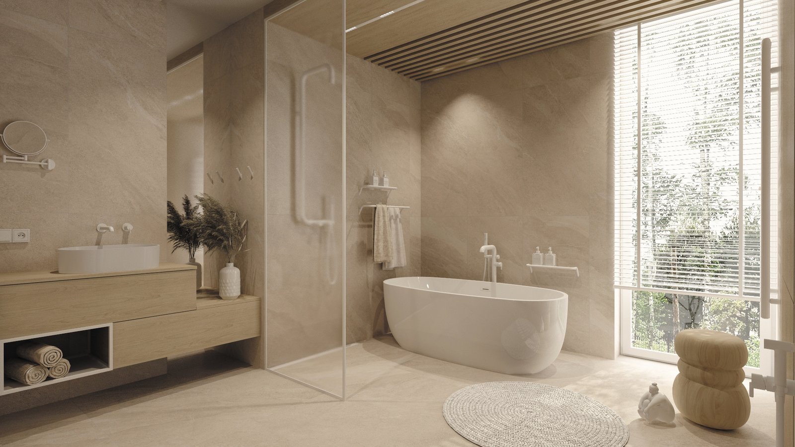 ALPINIA - Акриловая ванна, отдельностоящая, овальная - 160 см - белый