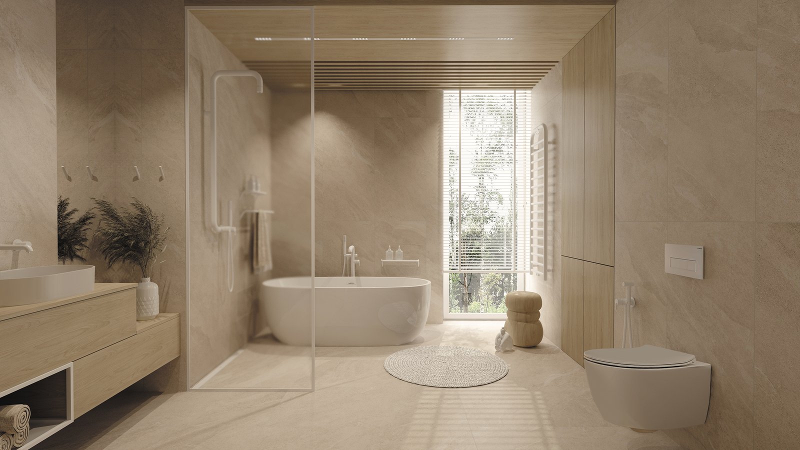 ALPINIA - Акриловая ванна, отдельностоящая, овальная - 160 см - белый