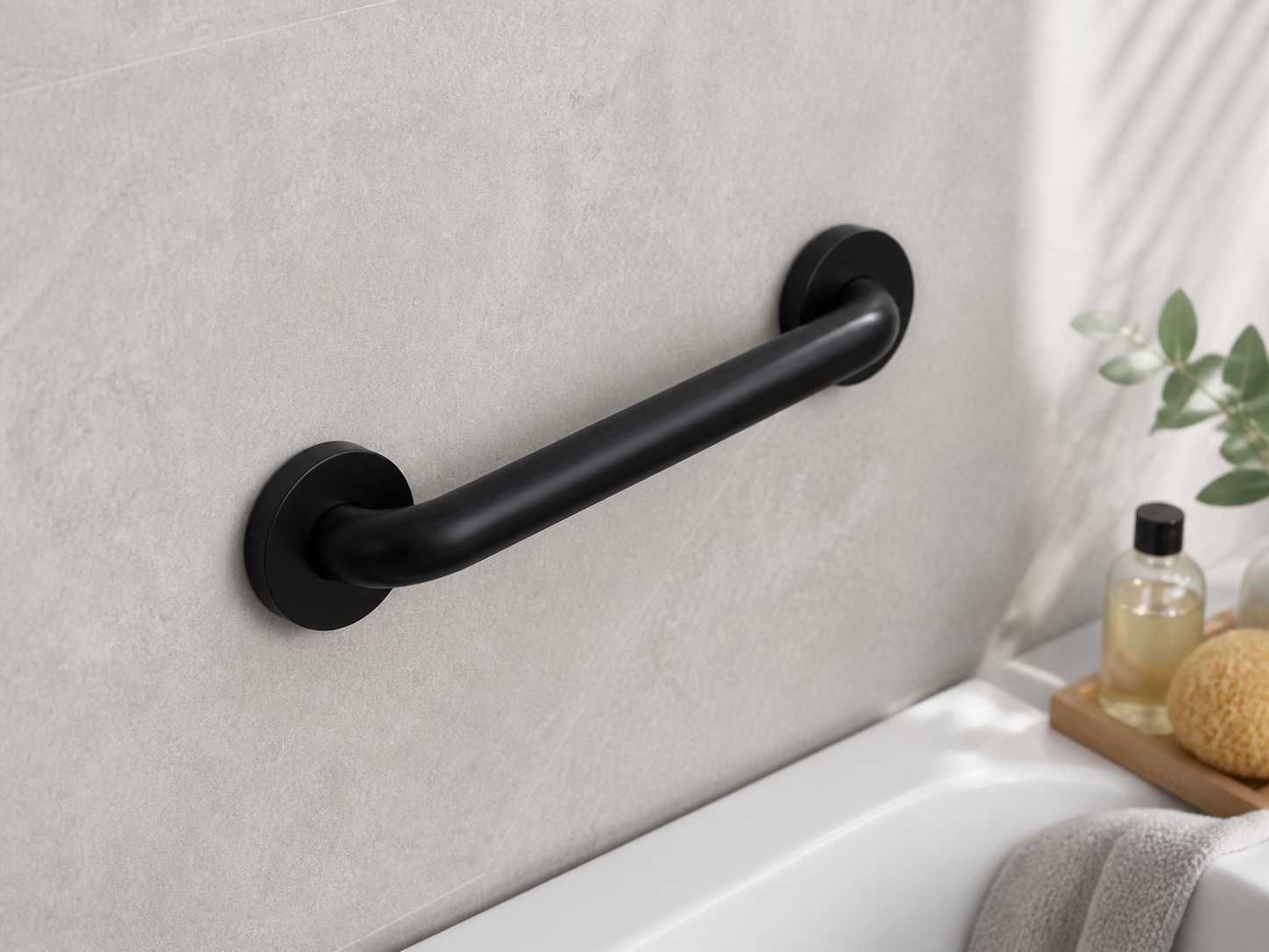 RIDDER Sam S grab rail, 30 cm, matt black aluminium