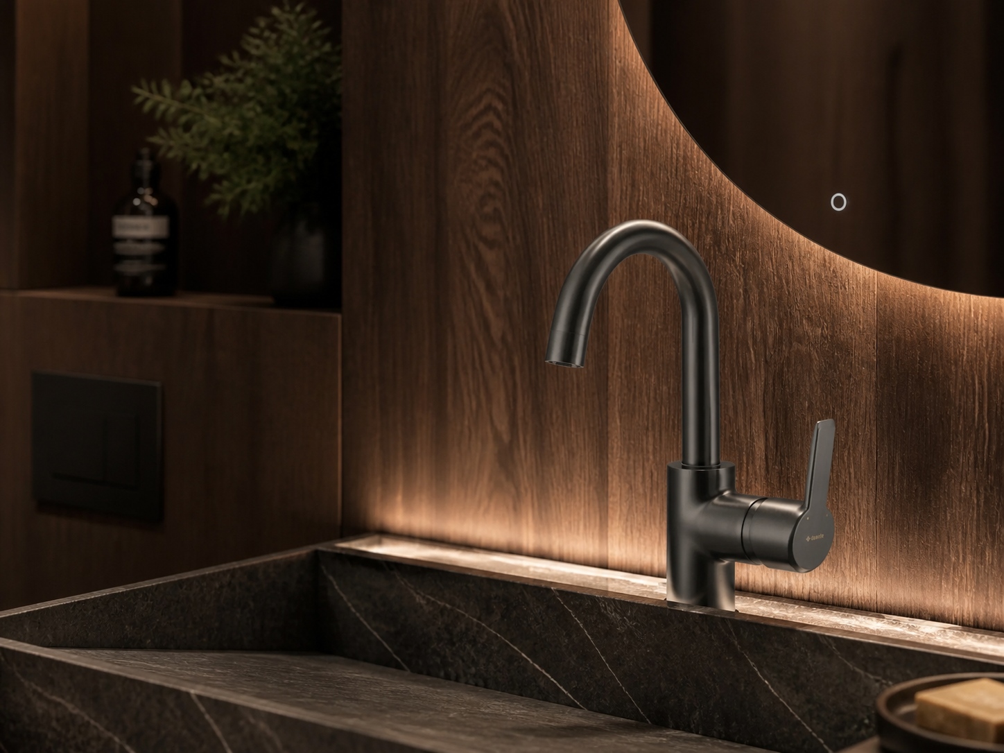 Смеситель для раковины Deante Arnika BQA_D24M, Titanium