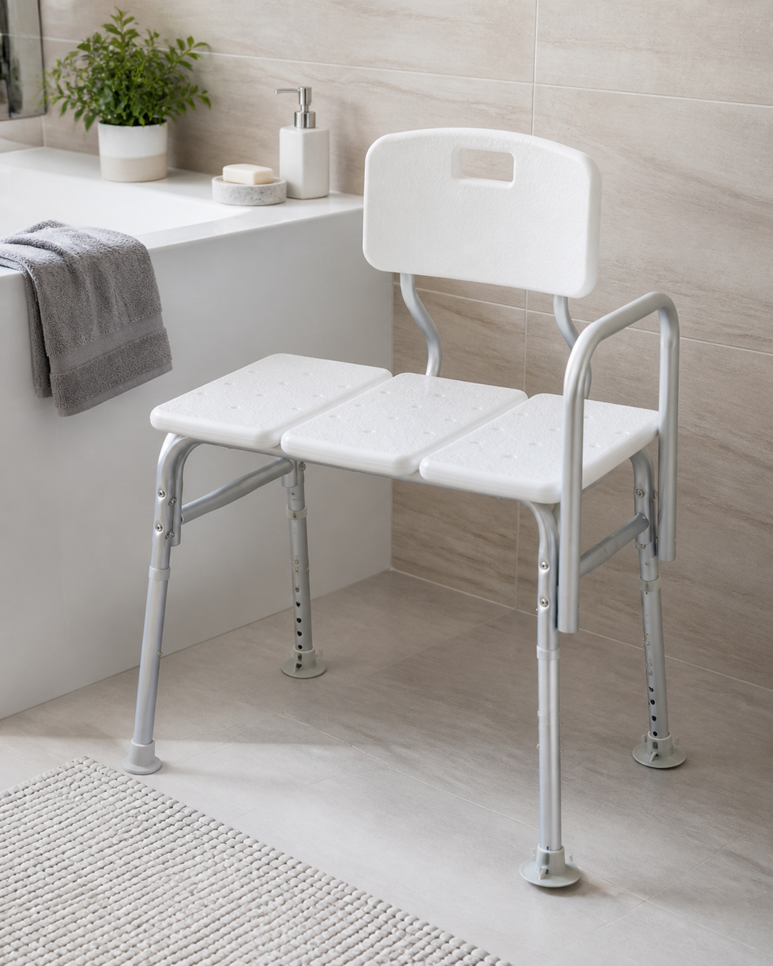 RIDDER HANDICAP Ease of Living Bath Bench, white