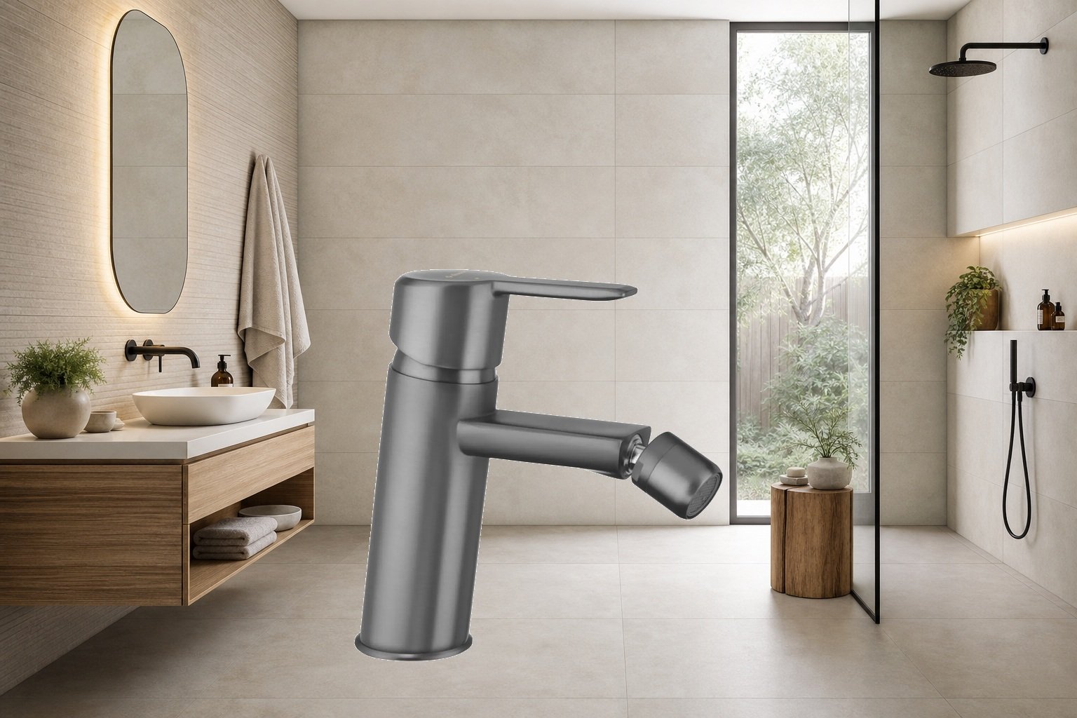 AI-assisted environment illustration; exact product image preserved