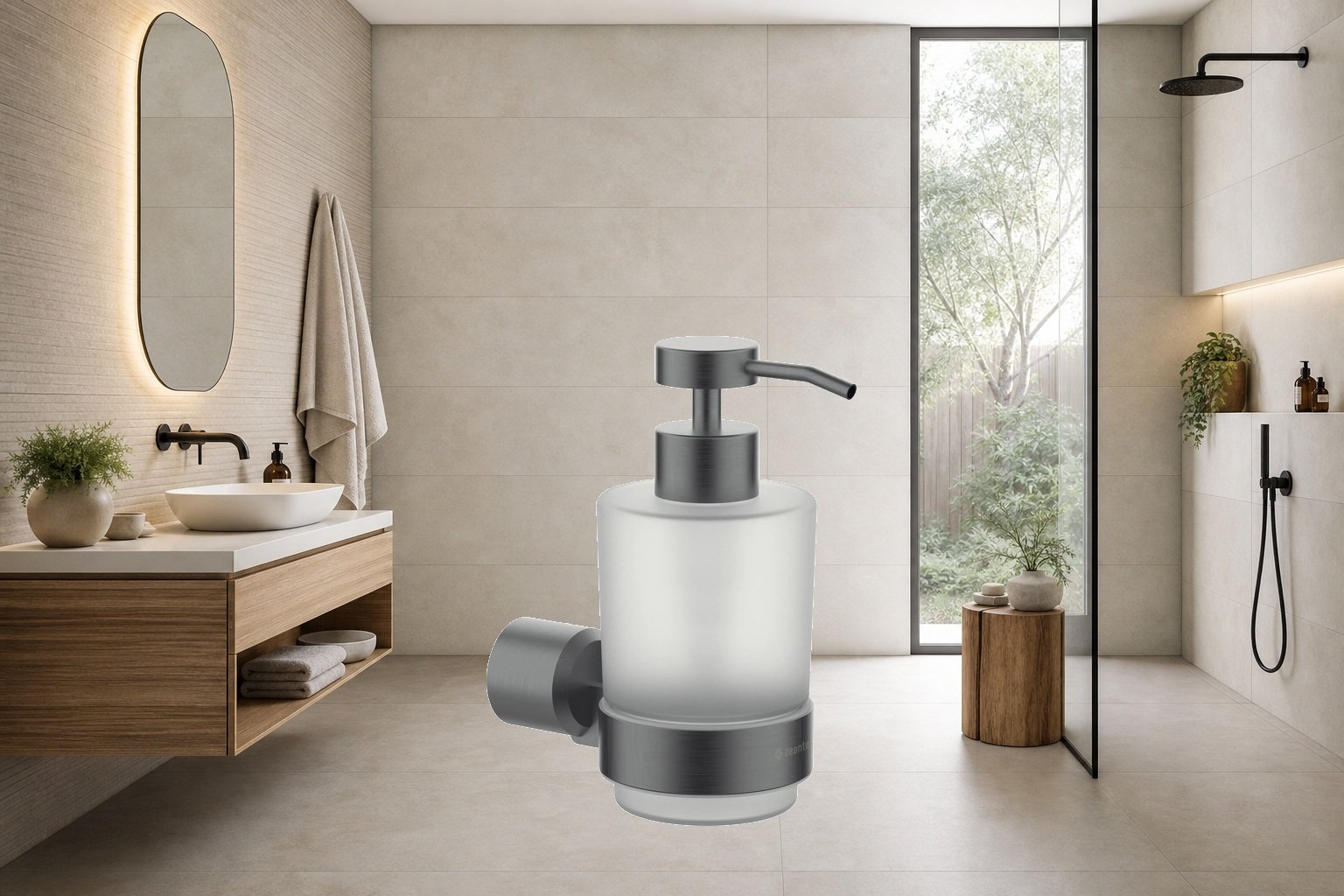 AI-assisted environment illustration; exact product image preserved