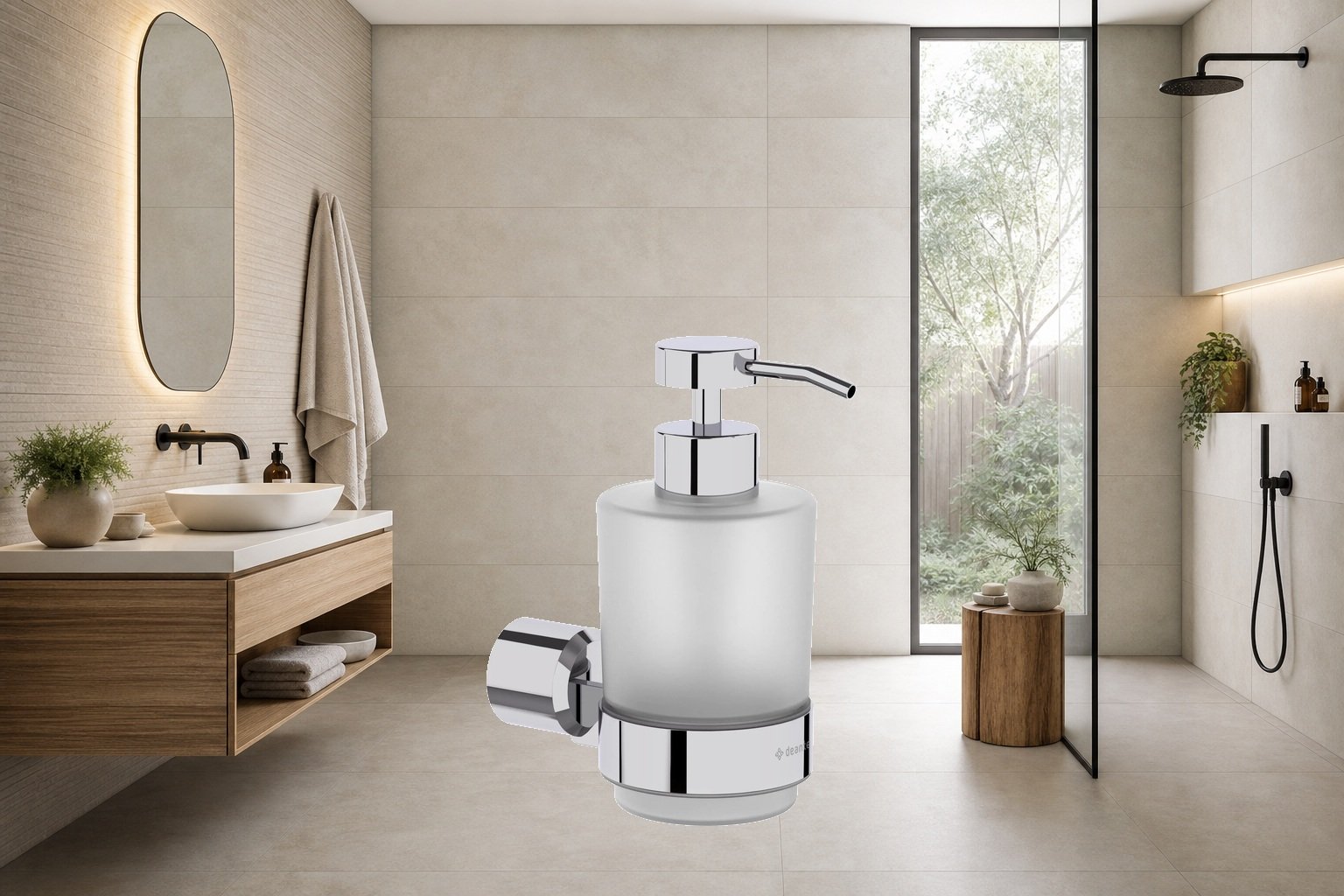 AI-assisted environment illustration; exact product image preserved