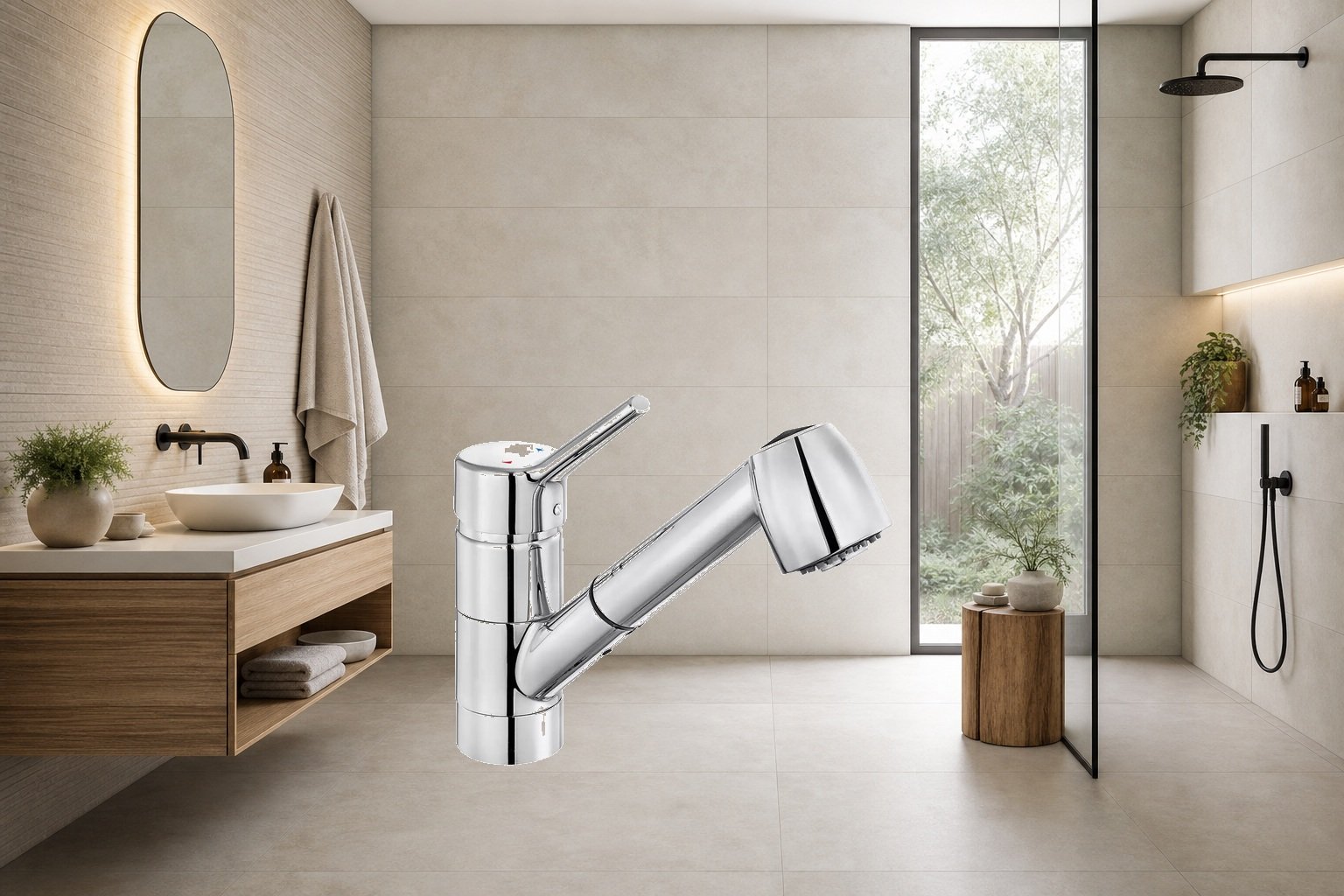 AI-assisted environment illustration; exact product image preserved