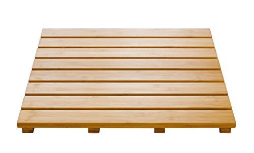 RIDDER Grating 4104307 natural bamboo bath mat, 38 x 79 cm