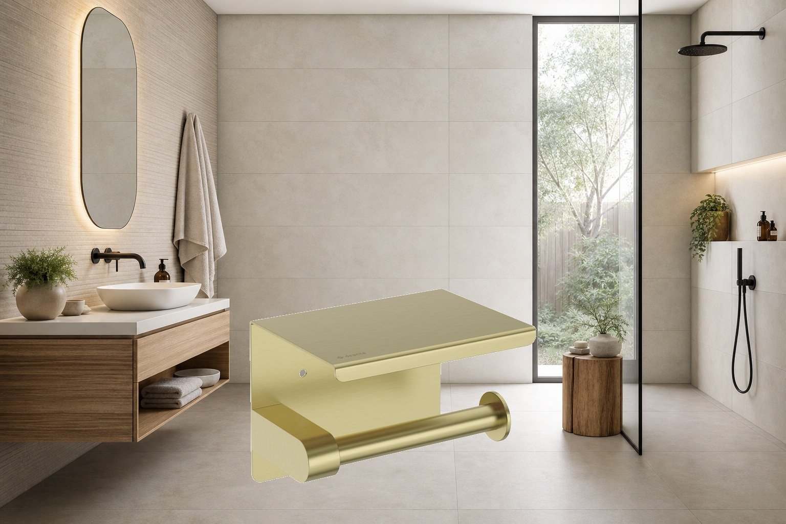 AI-assisted environment illustration; exact product image preserved