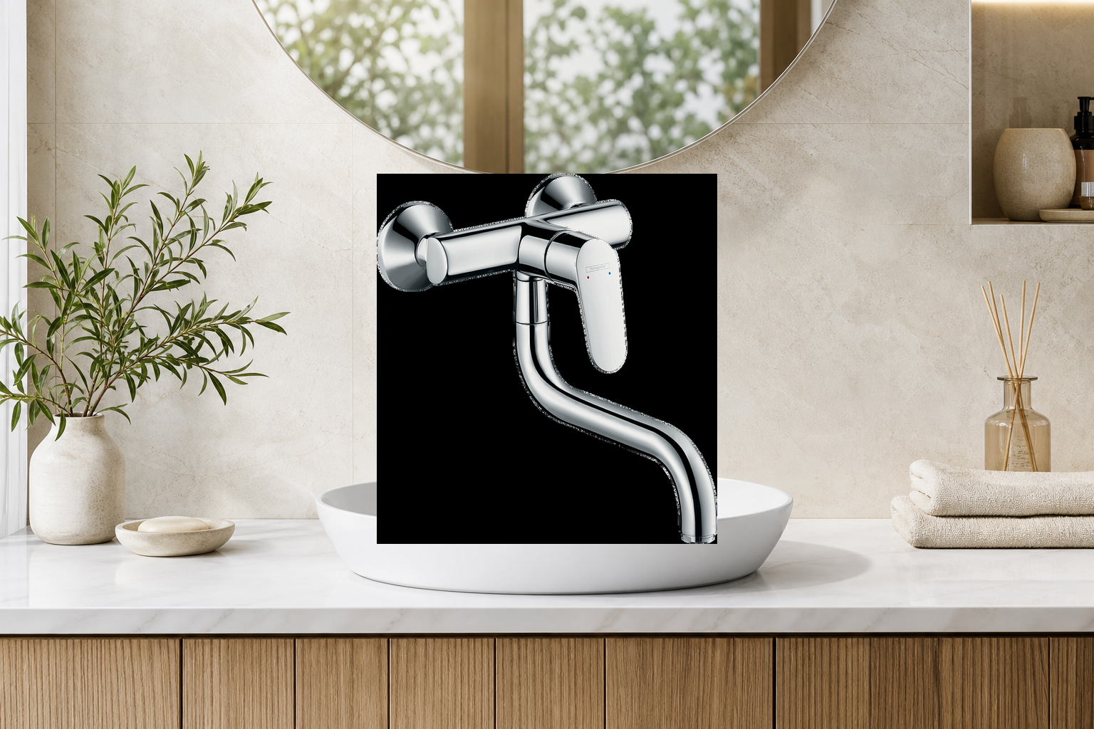 AI-assisted environment illustration; exact product image preserved