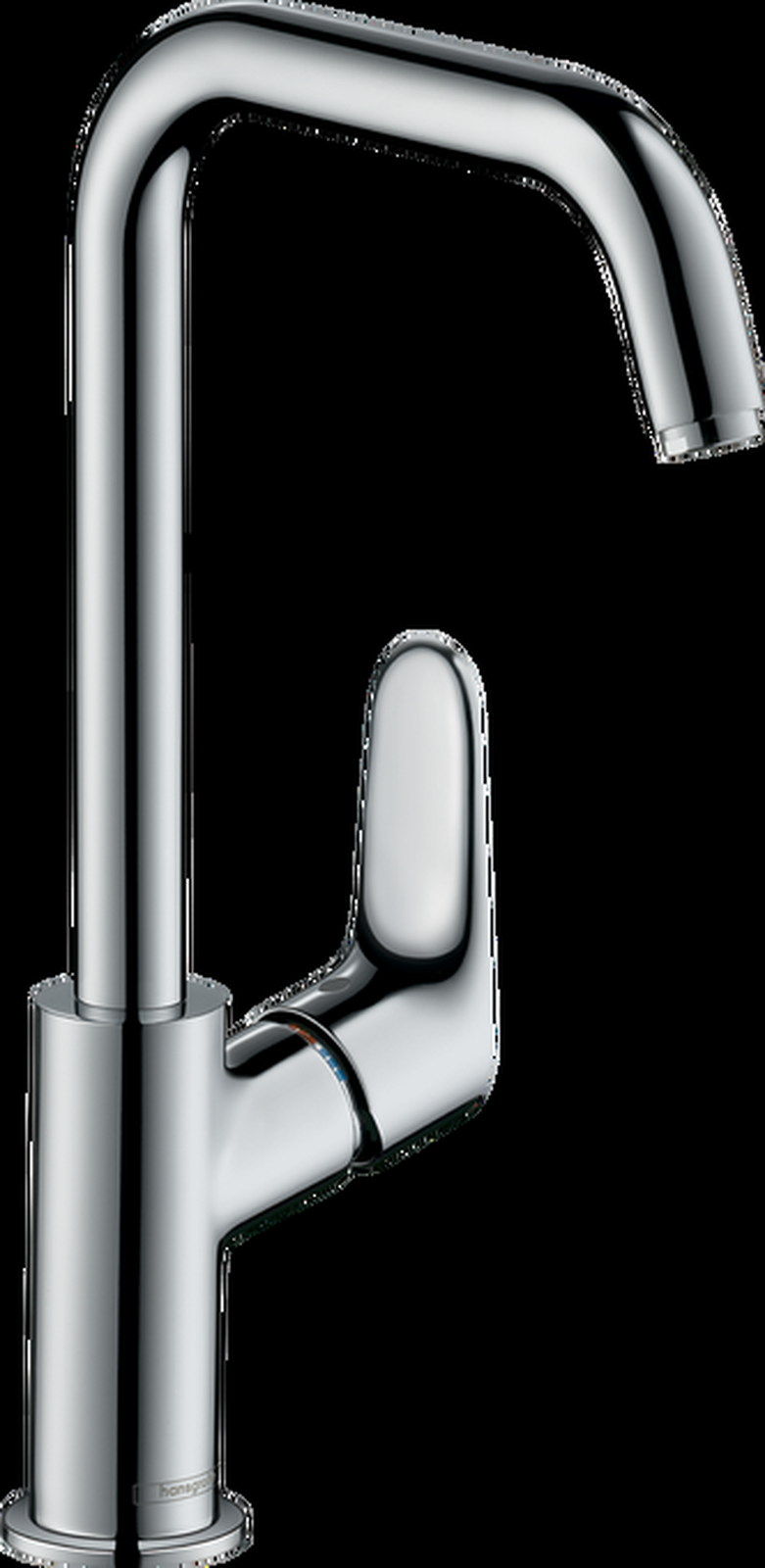 Focus Single lever basin mixer 240 with swivel spout and pop-up waste set