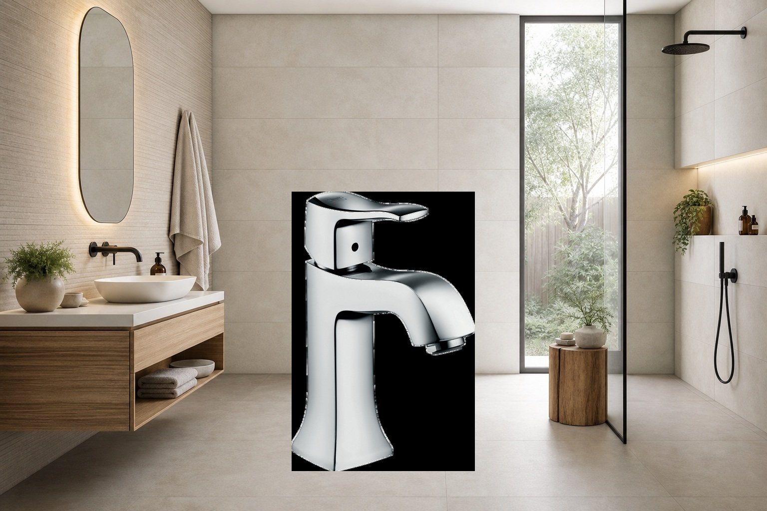 AI-assisted environment illustration; exact product image preserved