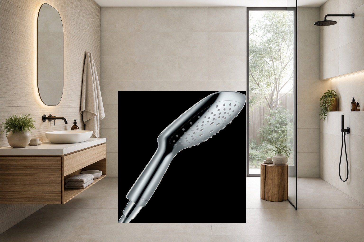 AI-assisted environment illustration; exact product image preserved