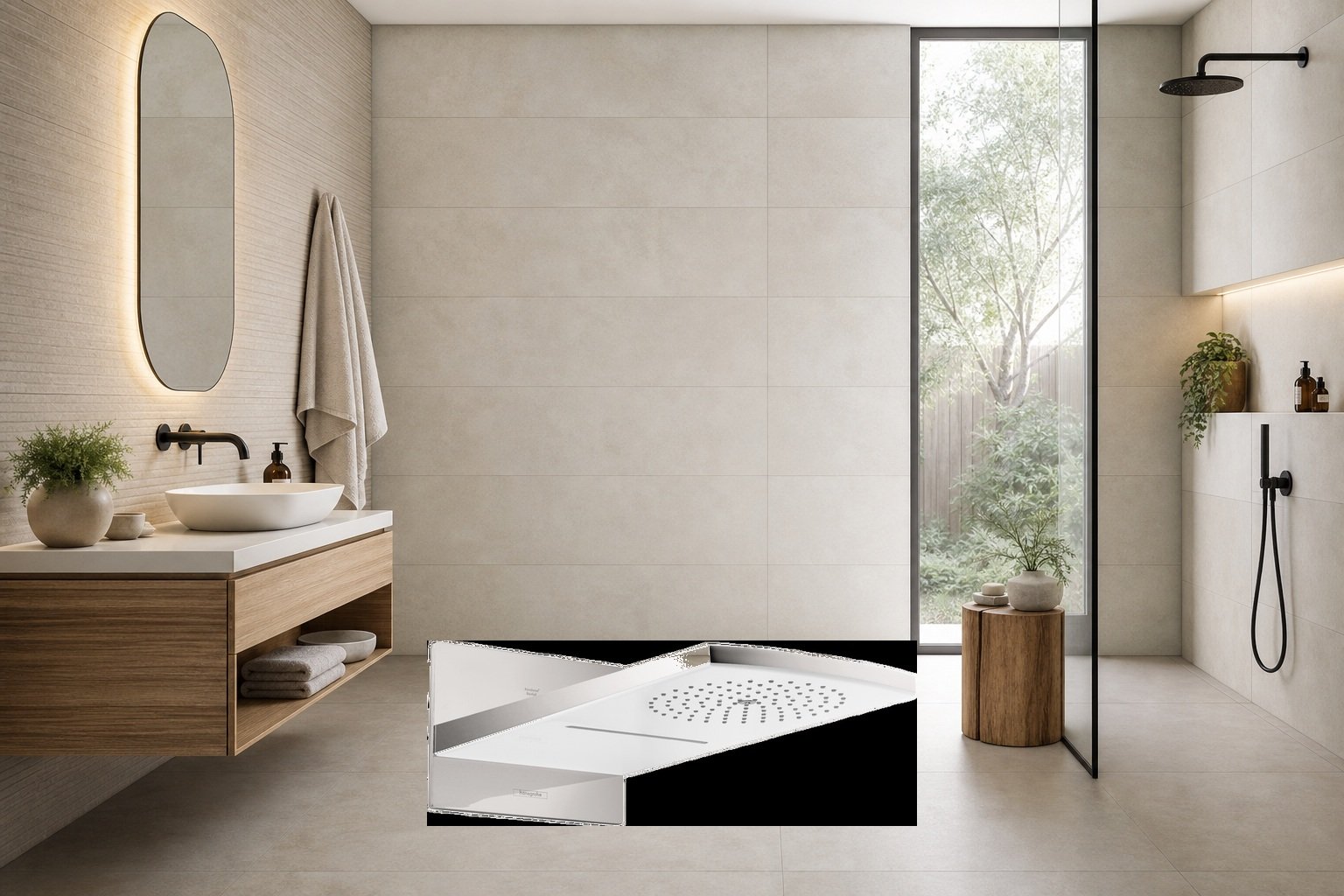 AI-assisted environment illustration; exact product image preserved