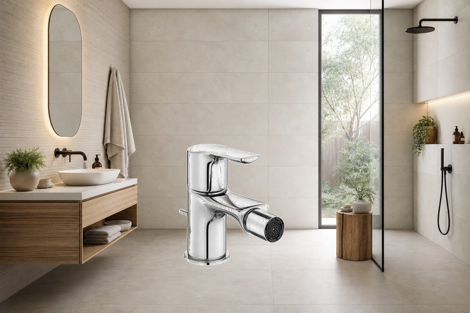 AI-assisted environment illustration; exact product image preserved
