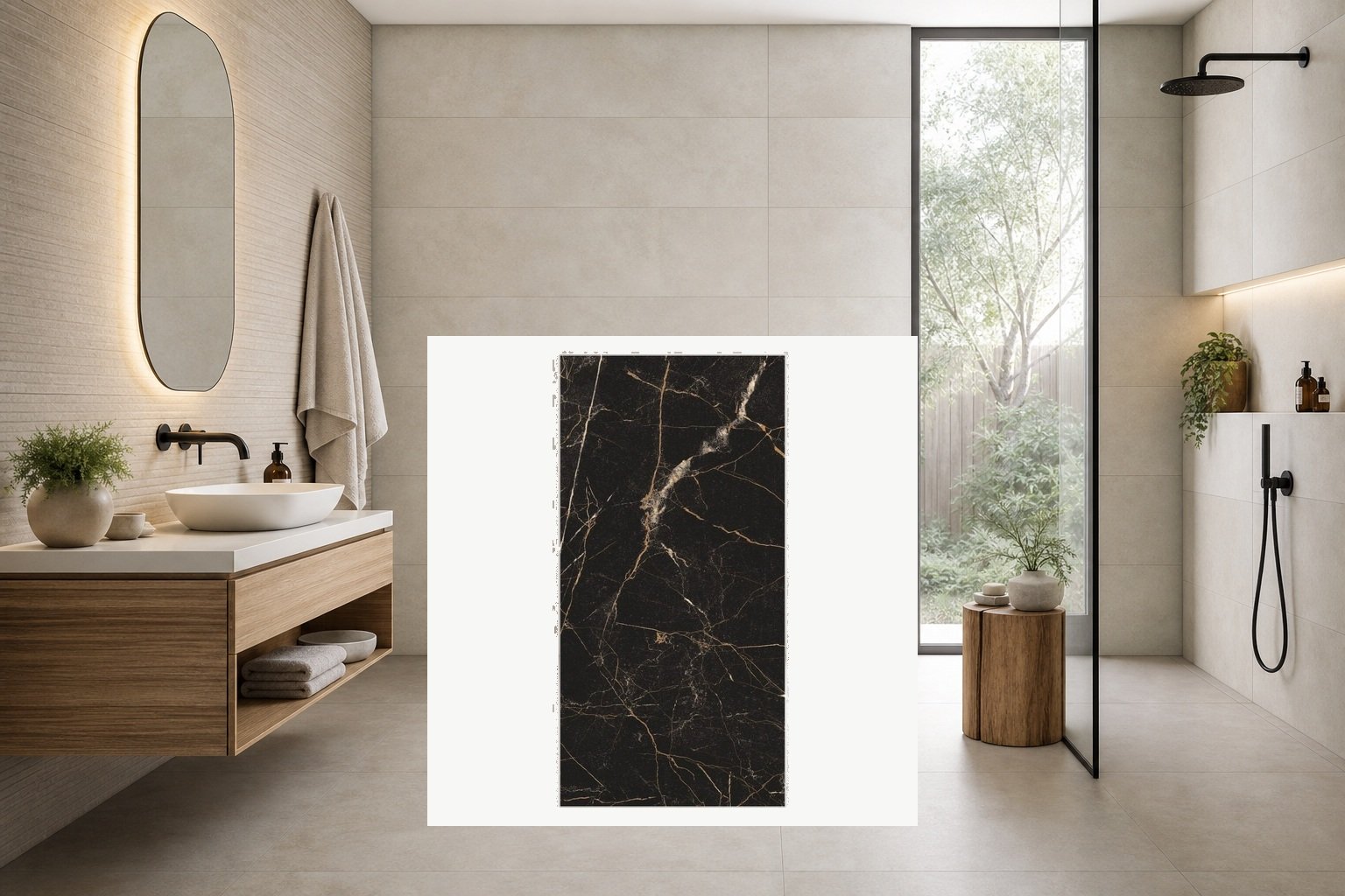 AI-assisted environment illustration; exact product image preserved