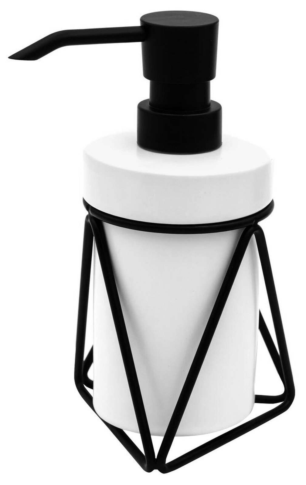 RIDDER MILA freestanding soap dish dispenser, black/ceramics