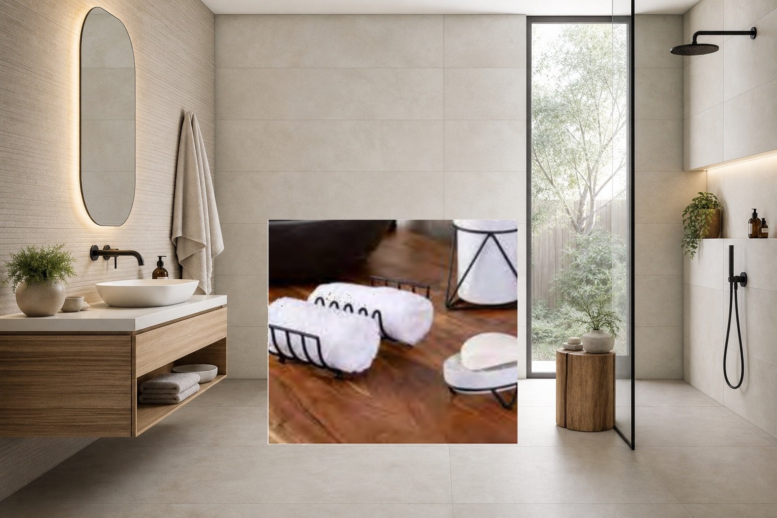 AI-assisted environment illustration; exact product image preserved