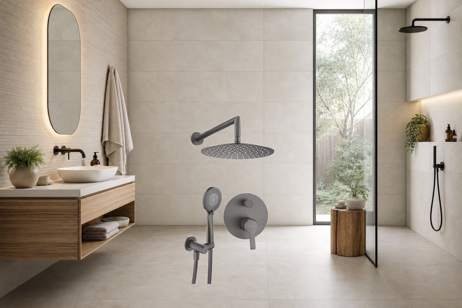AI-assisted environment illustration; exact product image preserved