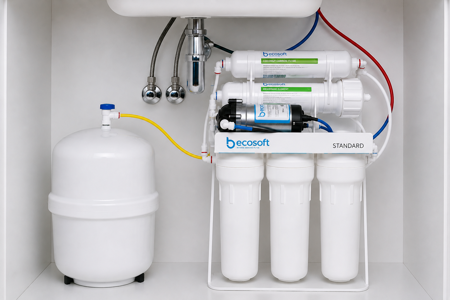 Фильтр обратного осмоса Ecosoft Standard с помпой MO550PECOSTD