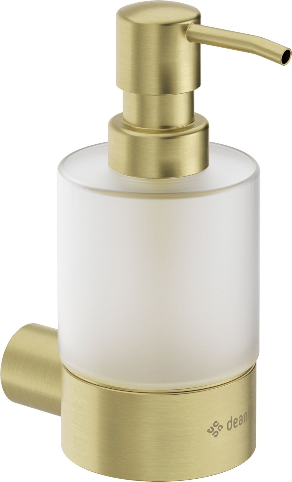 ADR_R421 Round wall soap dispenser, brushed gold