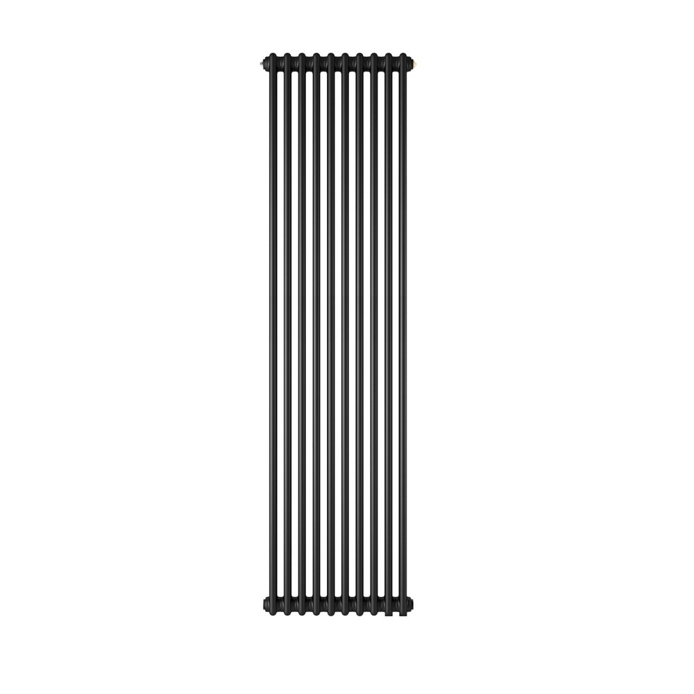 Радиатор Zehnder Charleston 2180/05, 5 секций, Jet Black RAL 9005 Gloss