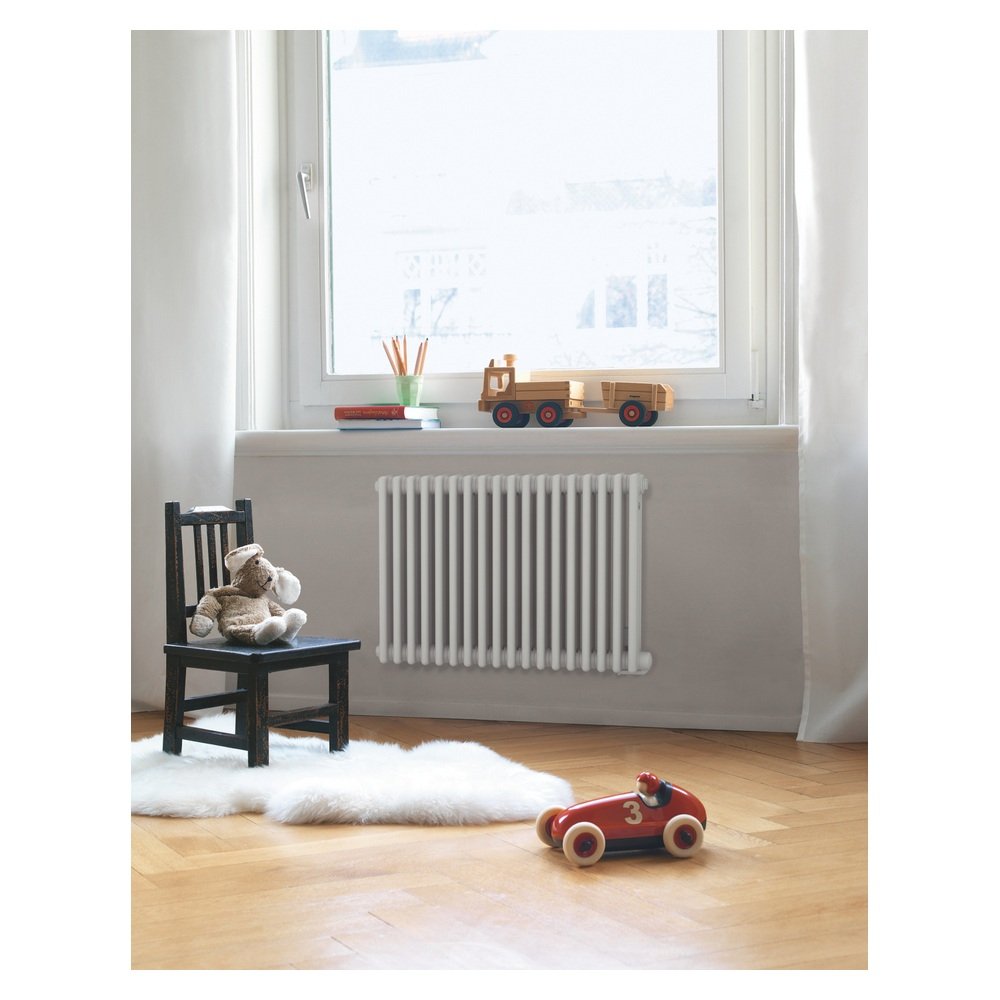 Электрический радиатор Zehnder Charleston Electric, Traffic White RAL 9016