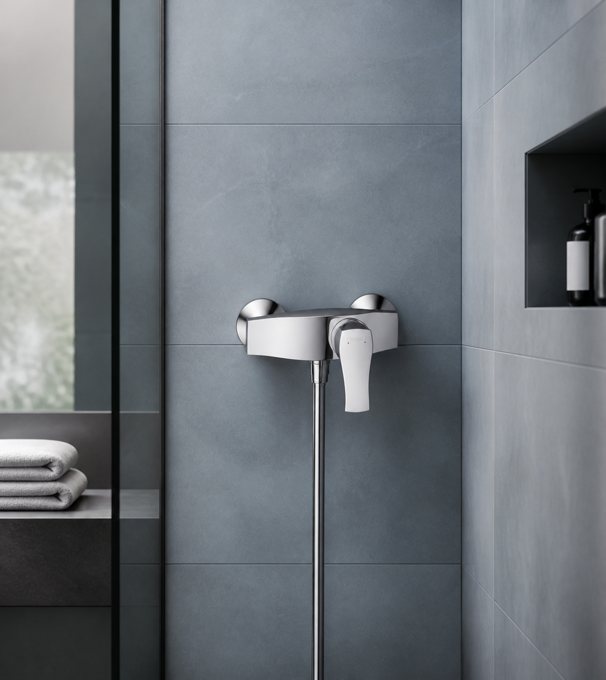 Metris Classic Single lever shower mixer for exposed installation