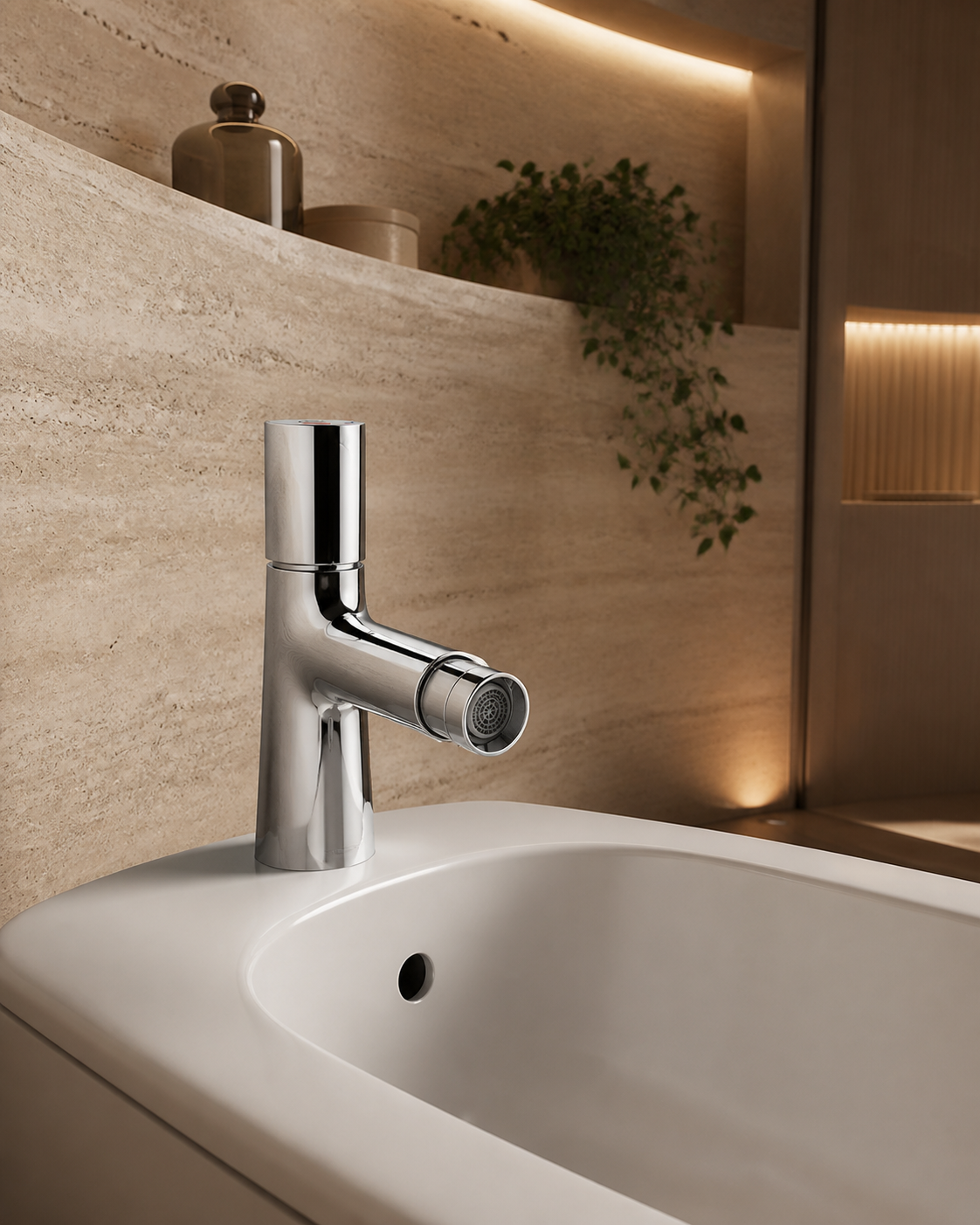 Talis Select S Bidet mixer with pop-up waste set